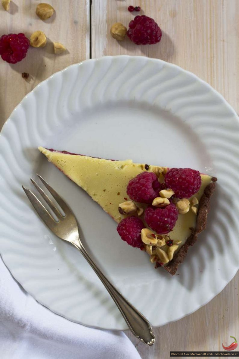 Tarte mit Himbeeren und weißer Schokolade – Chili &amp; Schokoloade